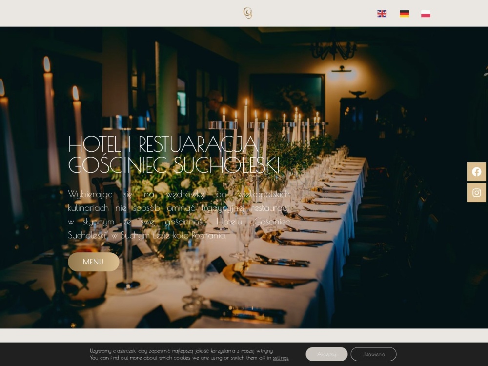 Realizacja strony Gościniec Sucholeski — Hotel i restauracja